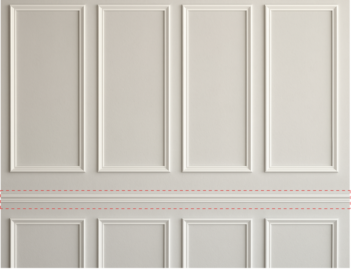 Classic Chair Rail - Set