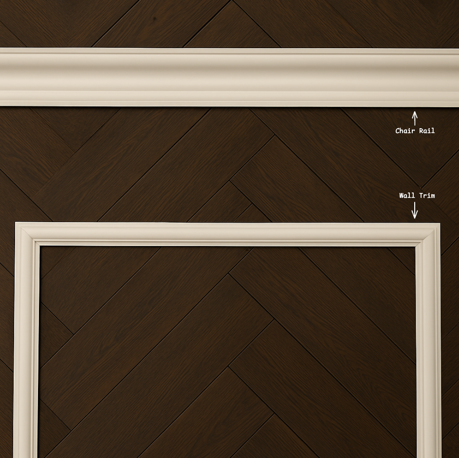 Classic Chair Rail - Set